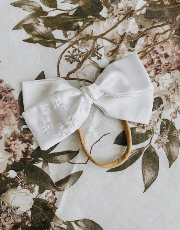 Personalized Letter Bow