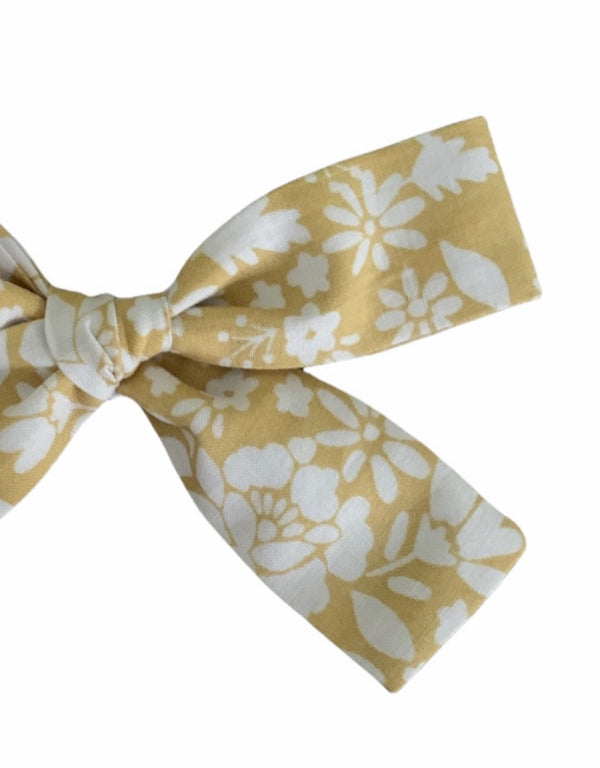 Lovely Floral yellow bow