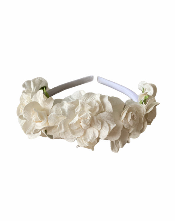 White Garden Headband