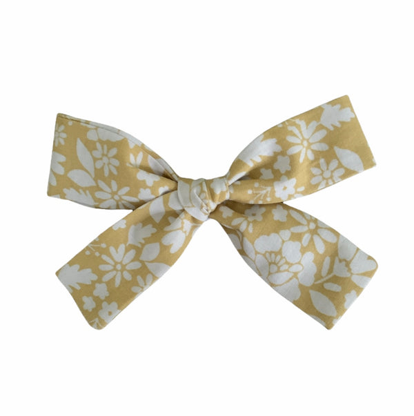 Lovely Floral yellow bow