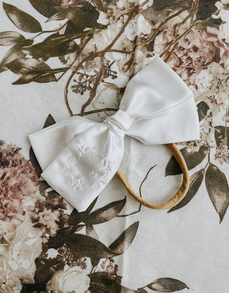 Personalized Letter Bow