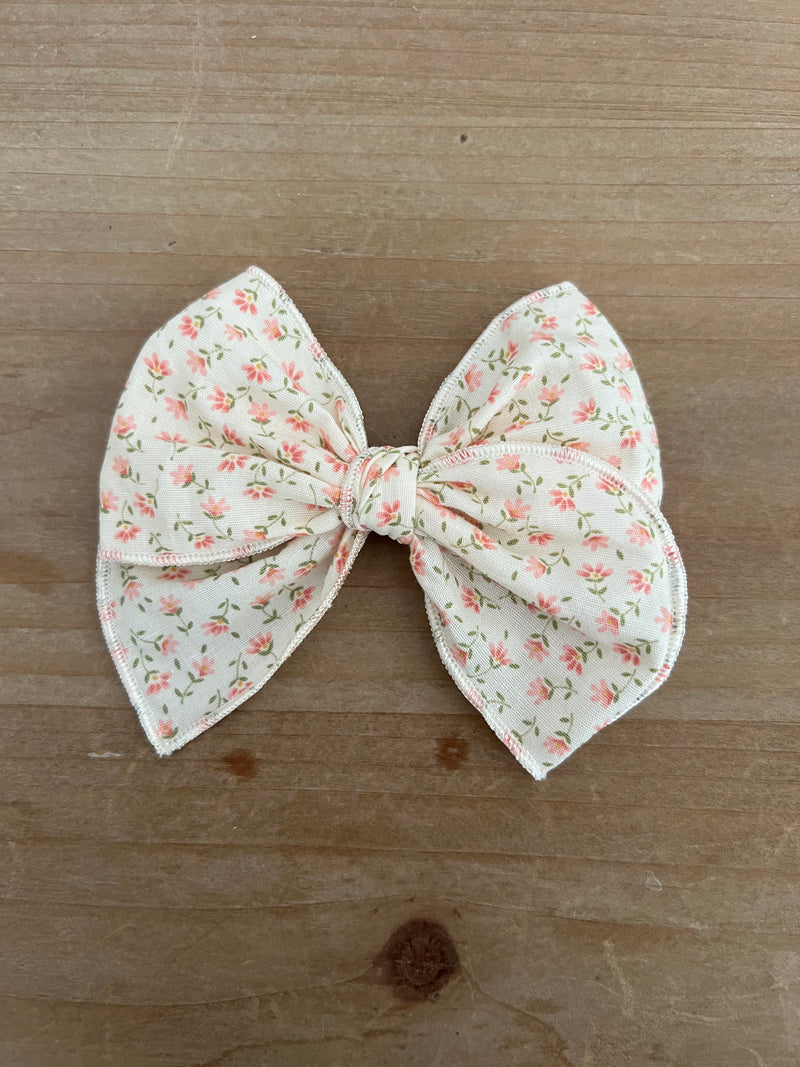 Rose Petal Pink Flower Bow