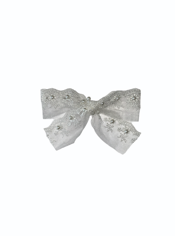 Half Lace Pearl Bow