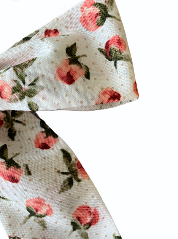 Delicate Rose Wide Bow