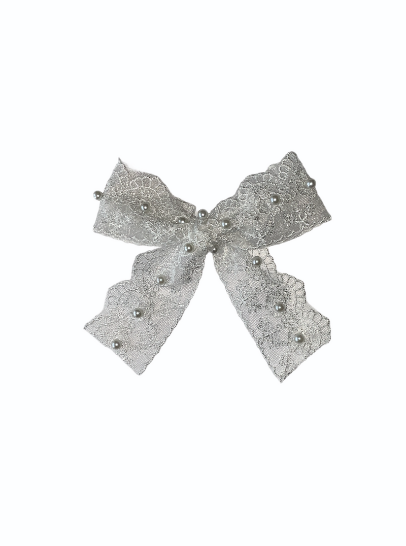 Full Lace Pearl Bow