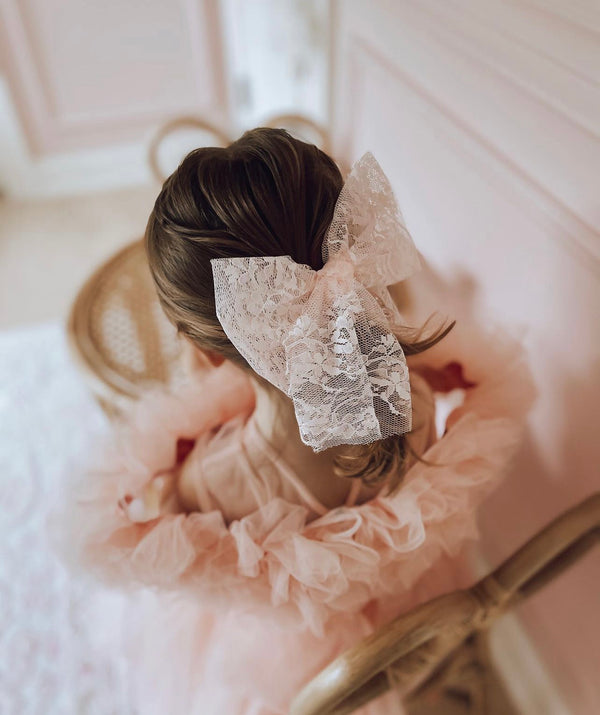 Airy Pink Large Bow