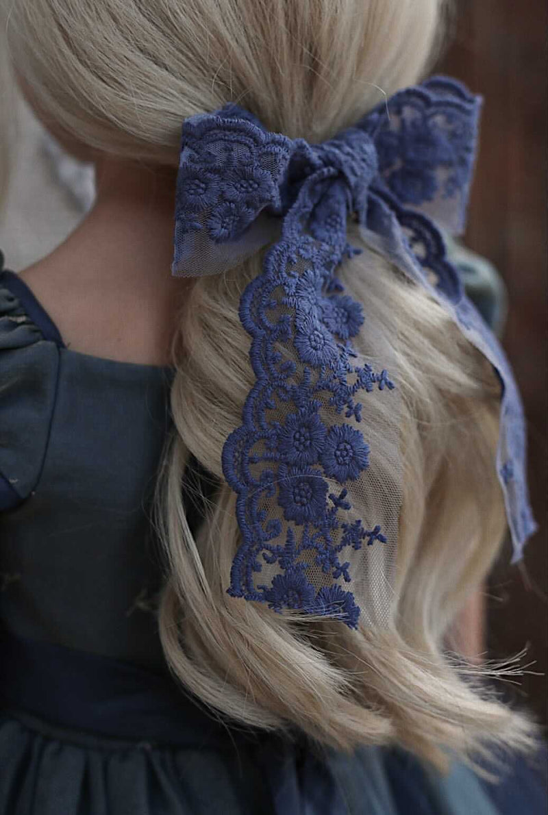 Blue Lace Bow