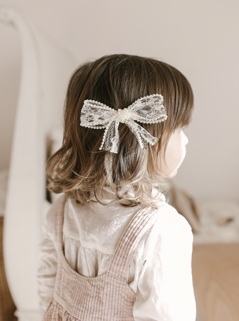 Pearl Ivory Ballerina Bow