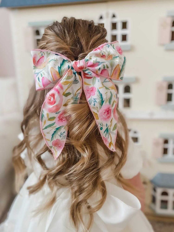 Spring Pink large fable bow