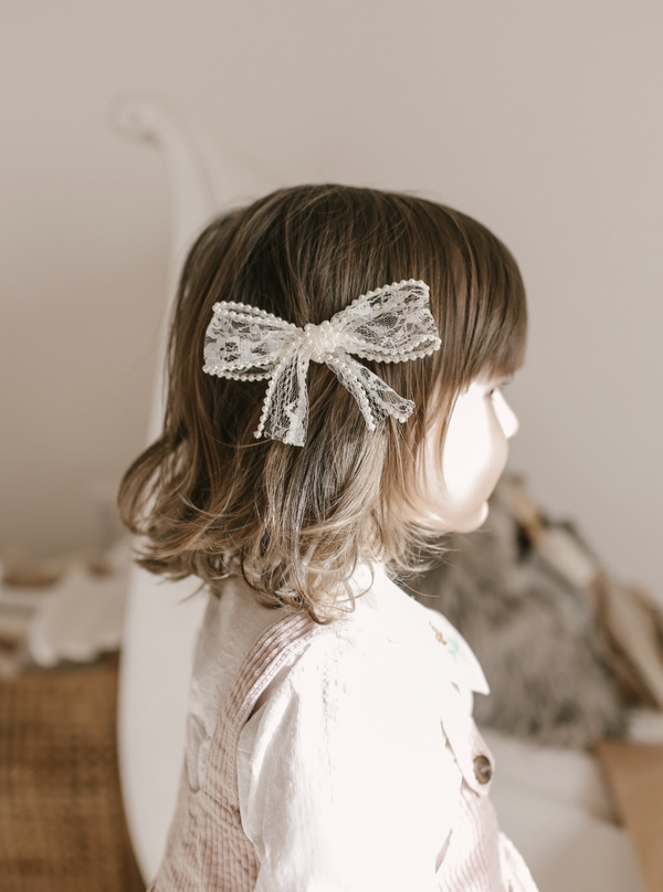 Pearl Ivory Ballerina Bow