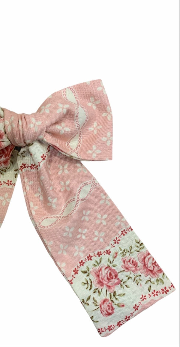 Tea Party long Pink Bow