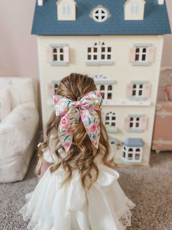 Spring Pink large fable bow