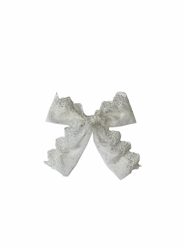 Off White lace medium Bow